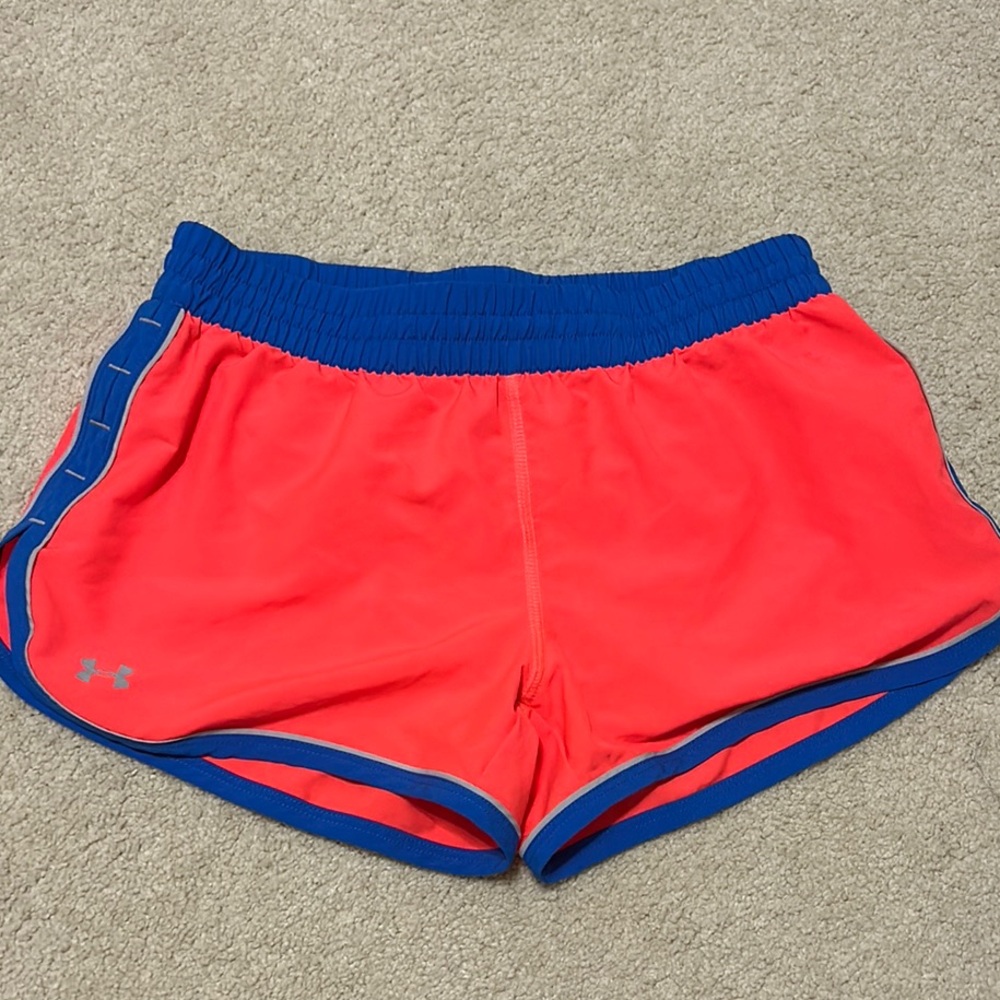 Under Armour Women's Pink and Blue Shorts